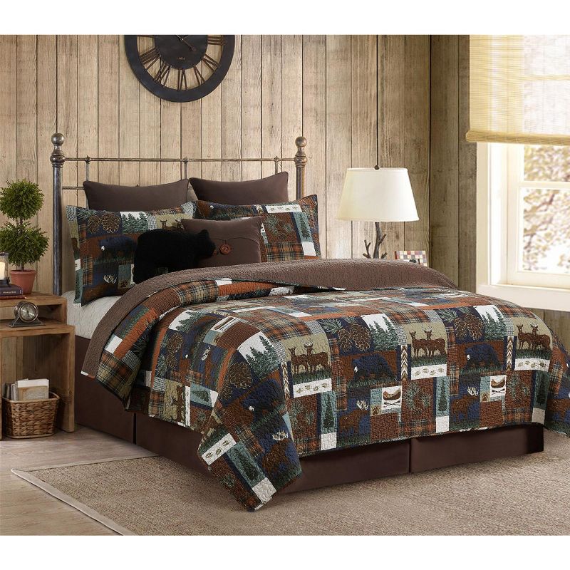 C&F Home Rutherford Breeze Rustic Lodge Cotton Quilt  - Reversible and Machine Washable, 1 of 10