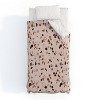 Holli Zollinger Terrazzo Ochre Duvet Cover Set Beige/Black - Deny Designs - 2 of 4