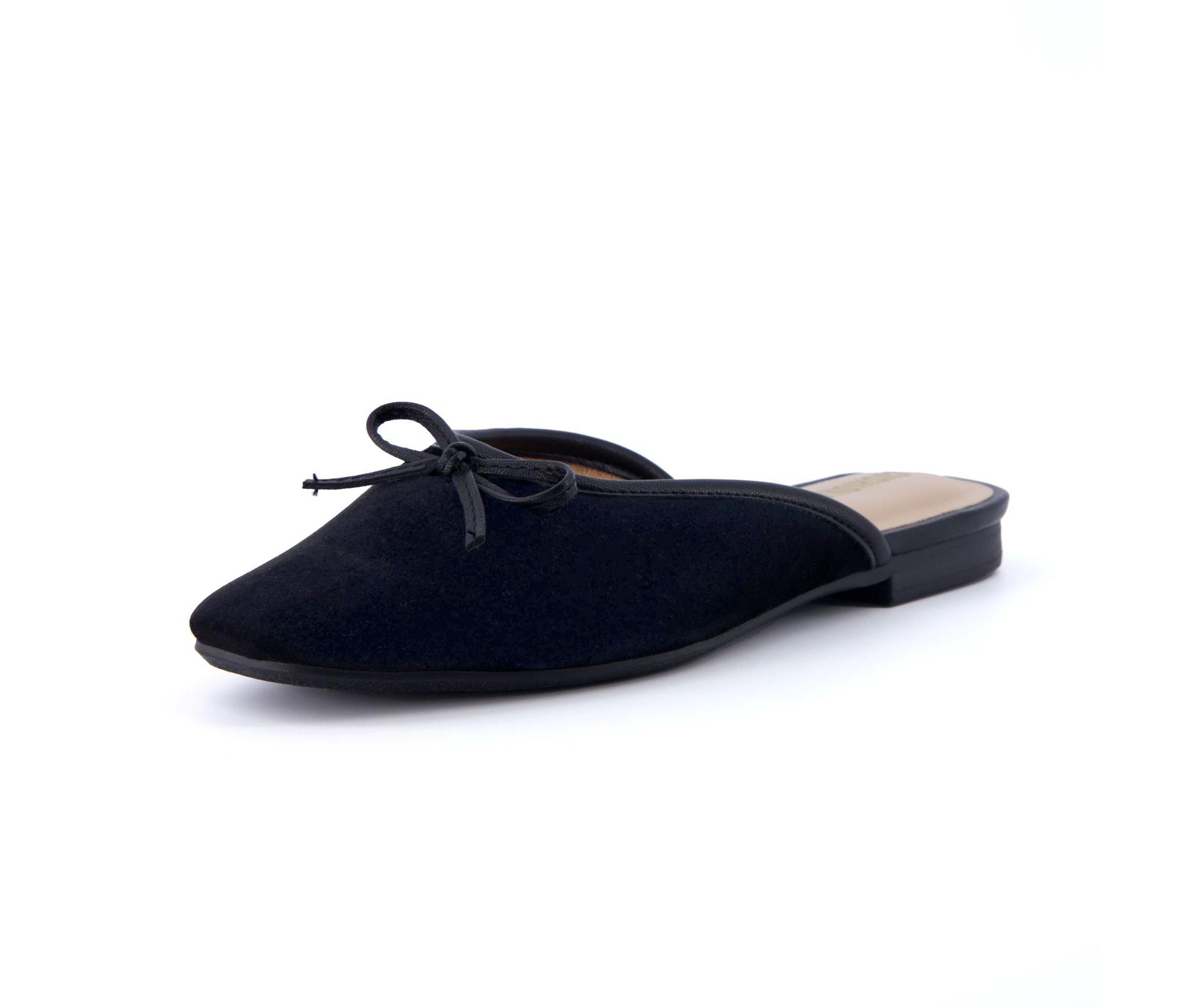 CUSHIONAIRE Jade Slip-On Mules and Dressy Flats for Women with Memory Foam