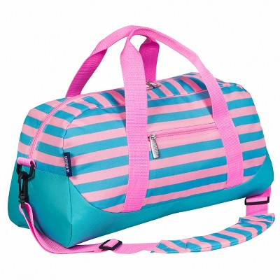 Wildkin Kids Overnighter Duffel Bag For Boys & Girls, Features Two Carrying Handles Removable Padded Shoulder Strap Bpa Phthalate Free Robots Blue