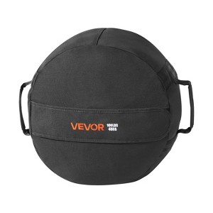 VEVOR Workout Sandbag, Heavy Duty Workout Power Bags with Handles, 100 lbs/45 kg Slam Bag for Fitness Strength Weight Training ,(Unfilled)Black - 1 of 4