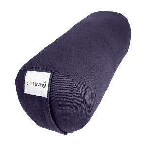 Sol Living Yoga Bolster Pillow with Removable Cover Rectangle - 1 of 4