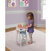 Badger Basket Doll High Chair with Accessories and Free Personalization Kit - White/Pink/Gingham - 4 of 4