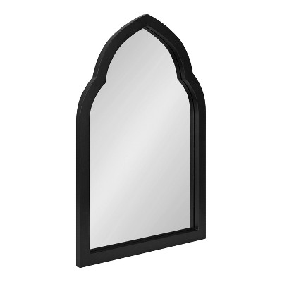 20" x 30" Eileen Arch Wall Mirror Black - Kate & Laurel All Things Decor