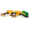 BRIO World Farm Train, 5 Piece Wooden Toy Train Set for Kids Age 3 and Up - 3 of 4