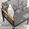 Aluminum Patio Furniture Set,4 Piece Modern Outdoor Conversation Sets - 4 of 4