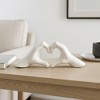 Decorative Heart Hands - Coffee Table, Bathroom, or Office Accent - Sentimental Accent Statue Perfect for Shelf or Living Room Decor - 2 of 4