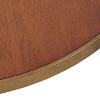 Kate and Laurel Clegg Round Wood Coffee Table, 28x28x18, Brown - 4 of 4