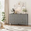 7-Drawer Fluted Dresser for Bedroom, 54"Wide Wood Dresser, Modern Chest of Drawers, Storage Organizer Cabinet for Living Room, Hallway, Entryway - 4 of 4