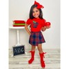 Little Miss Perfect Plaid Skort Set Mia Belle Girls - 3 of 4