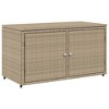 vidaXL Garden Storage Cabinet Beige PE Rattan 41.3 in x 21.7 in x 23.8 in - 2 of 2