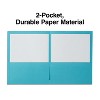 Staples 2-Pocket Folder Teal 13383 - 2 of 3