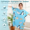 Catalonia Womens Plus Size Pajama Tops, Oversized Sleepwear Graphic Tees, Long Nightgown with Hidden Pockets, Sleep Shirts Dress, Gift Ideas for Moms - 3 of 4