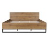 The Misty Moon 82.2" X 78.2" King Size Pine Wood Bed Frame For Bedroom - 3 of 4