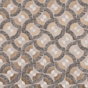 Tempaper & Co. 56 sq ft Faux Grasscloth Fans Peel and Stick Wallpaper Bronze - 1 of 4