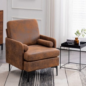 Karl Home Solid Wood Accent Chair - 1 of 4