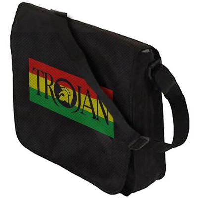 Rocksax - Rocksax - Trojan - Flap Top Messenger Bag: Flag Logo