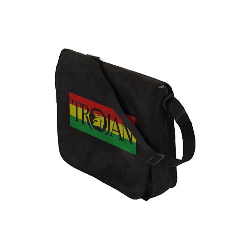 Rocksax - Rocksax - Trojan - Flap Top Messenger Bag: Flag Logo, 1 of 3