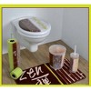 Evideco French Home Goods Elegant Freestanding Toilet Roll Holder, Reserve Up to 4 Rolls - Stylish Printed Design, Perfect for Modern Bathrooms - 4 of 4