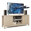 59" TV Stand for TVs Up to 65 Inches, Mid Century Modern TV Entertainment Center with Storage Cabinets & Open Shelves, Wood TV Cabinet - 2 of 4