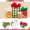 Joyfy 18 Pack Christmas Gift Bags, Kraft Treat Candy Bags with Assorted Sizes for Xmas Holiday Gifts Present Wrapping Treats Decoration - 4 of 4