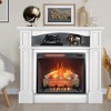 CLIHOME 23 inch Infrared Heating Electric Fireplace Insert, with Remote Control and Overheating Protection - 3 of 4