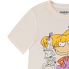 Ladies Nickelodeon 90's Fashion Shirt - Rugrats, Angelica and Chuckie Curved Hem Front and Back Short Sleeve Tee - 2 of 4