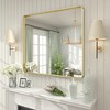 Apmir Rectangular Aluminum Alloy Framed and Tempered Glass Wall Bathroom Vanity Mirror in Matte Black/ Gold/ Silver/ Brown - 4 of 4