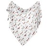 Sweet Jojo Designs Boy Swaddle Baby Blanket Airplane Red Blue and White - 2 of 4