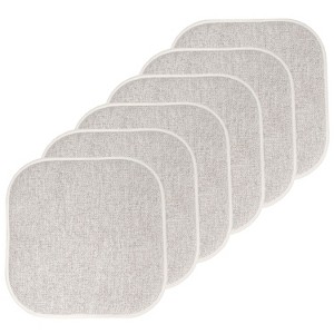 Alexis Memory Foam No Slip Back 16" x 16" Chair Pad Cushion by Sweet Home Collection® - 1 of 4