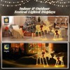 Karl Home 2pcs 4 ft. Light Garden Moose Christmas Decoration - 2 of 4