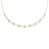 Black Bow Jewelry 14k Yellow Gold Diamond-Cut Beaded Half Double Strand 17 Inch Necklace - 2 of 4