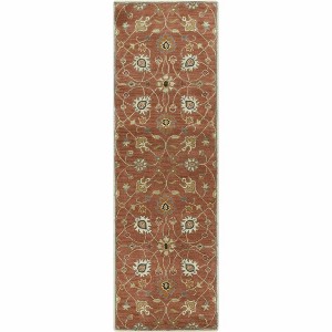 Hauteloom Logville Hand Tufted Rust 1119 Wool Rug - 1 of 4