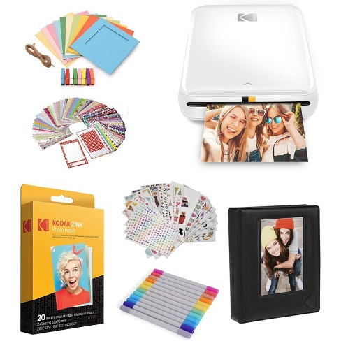 Zink Polaroid store ZIP Wireless Mobile Photo Mini Printer (White) Compatible w/ iOS &