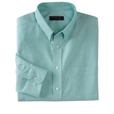 KingSize Men's Big & Tall Wrinkle-Free Oxford Dress Shirt - 22 37/8, Tidal Green