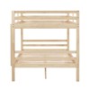 AZL1 Life Concept Beds Solid Wood Frame Full Bunk Healthy Sleep Family-Friendly Guardrails Build for Kids Room, Natural, 79.13"*59.06"*61.81" - 4 of 4
