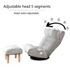 ORRD 360° Swivel Japanese Floor Chair, 14-Level Headrest & 3-Level Backrest Adjustable Recliner, Foldable Tatami Sofa - 2 of 4