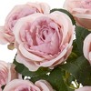 Nearly Natural 14-in Rose Bush Artificial Flower (Set of 6), Pink - 4 of 4