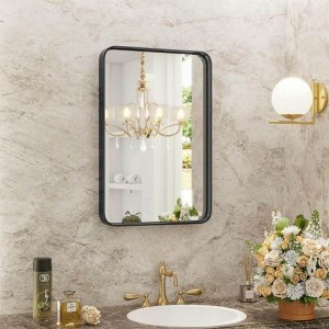 Bathroom Mirror Vanity Mirror for Wall,Aluminum Alloy Framed Wall Mirror Farmhouse,30"�22" - 1 of 4