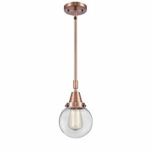 Beacon - 1 Light Stem Hung Mini Pendant In Industrial Style-10.63 Inches Tall and 6 Inches Wide - 1 of 1
