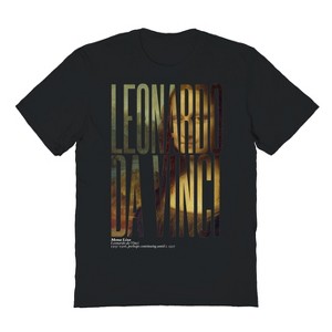 Pierce Archive Men's  Da Vinci Mask Short Sleeve Graphic Cotton T-shirt - 1 of 1