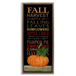 Stupell Industries Fall Harvest Autumn Seasonal, 11" x 25" - 1 of 4