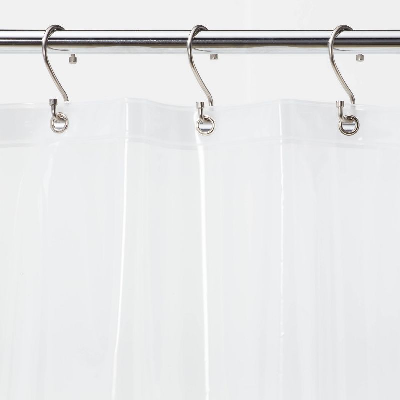 PEVA Medium Weight Shower Liner Clear - Made By Design™, 4 of 6