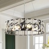 LNC Ethel 6-Lights 23.6" Modern Luxury Crystal Drum Chandelier for Dining Room, Gold/Black - 2 of 4