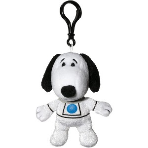 JINX Inc. Snoopy in Space 4 Inch Plush Clip | Snoopy in White Astronaut Suit - 1 of 2