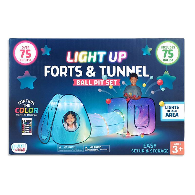 Chuckle &#38; Roar LED Light Up Tunnel + Ball Pit, 3 of 7