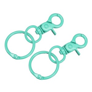 Unique Bargains DIY Craft Key Organization Lobster Claw Lanyard Swivel Clasps 2 Pcs - 1 of 4