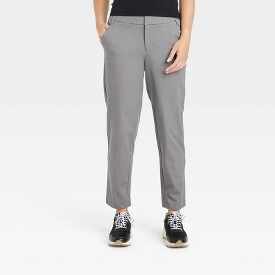 Object Tall mid rise pull on smart pants in gray