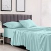6 Piece Bed Sheet Set Ultra Soft Brushed Microfiber Solid Sheets with Pillow Cases - Lux Decor Collection - 2 of 4