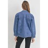 Women's Oversized Denim Jacket - JUST BLACK DENIM - 2 of 4